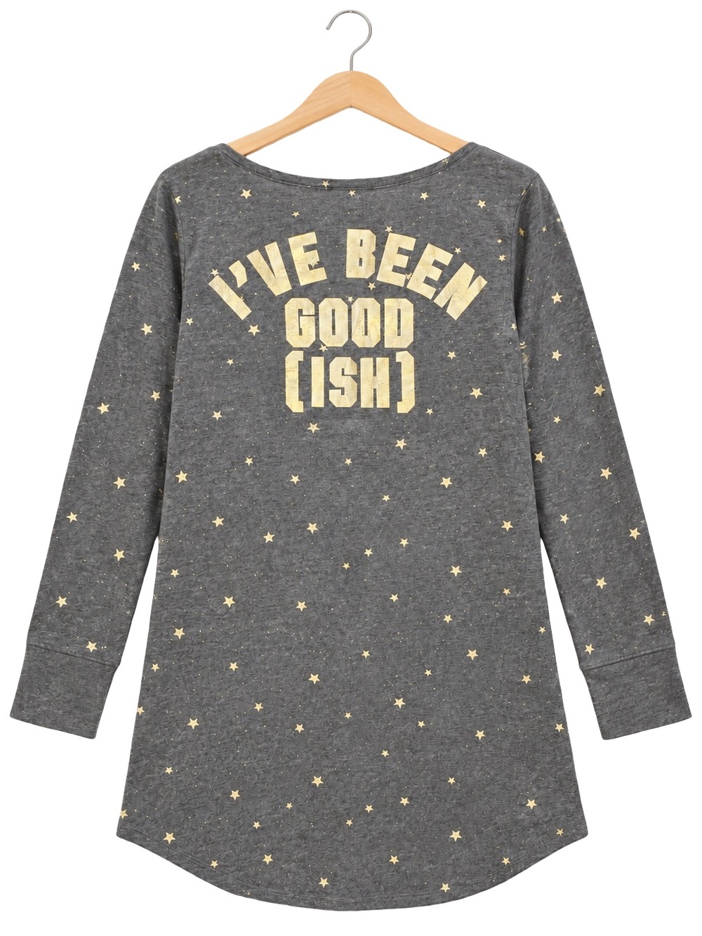 Victoria’s Secret PINK “ I’ve been goodish”playful cheeky holiday sleep shirt L